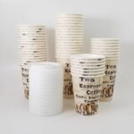 Hot Paper Coffee Cups with Lids - Image 2