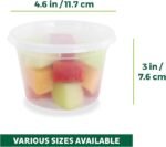 Freshware Food Storage Containers [50 Set] 16 oz Plastic Deli Containers with Lids, Slime, Soup, Meal Prep Containers | BPA Free | Stackable | Leakproof | Microwave/Dishwasher/Freezer Safe Visit the Freshware Store - Image 2