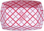 Southern Champion Tray 0413 #100 Southland Paperboard Food Tray, 1 lb Capacity, Red Check (Case of 1000) - Image 2