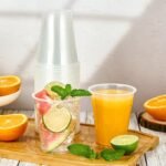 Turbo Bee 1000 Pack 12oz Plastic Cups,Disposable Clear Drinking Cups,Hot and Cold Drink Container for Water, Juice, Soda,Coffee - Image 2