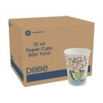 Dixie Perfectouch Insulated Paper Hot Cup, Coffee Haze Design, 75 Count 16oz