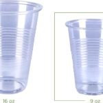 Amazon Basics Disposable Clear Plastic Cups, 16oz, 50 Count