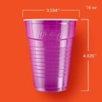 Hefty Party On Disposable Plastic Cups, Assorted, 16 Ounce, 100 Count - Image 2