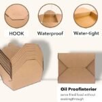 70Oz 50Pcs Disposable Take Out Food Containers, Brown Food Boxes To Go Kraft Paper Takeout Box Microwaveble and Refrigerator Safe(70OZ-50PACK) - Image 2